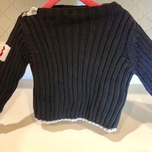 Bonpoint Navy blue baby boys knit sweater